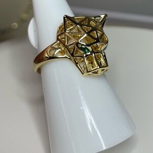 Size 7 Panther Green Ring